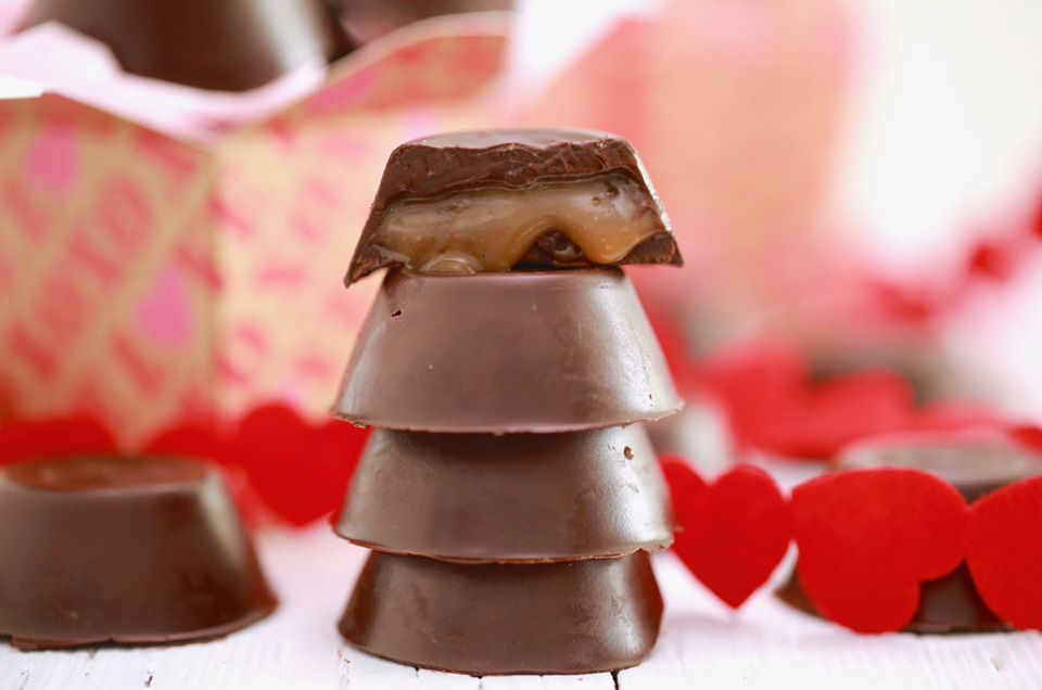 Cioccolatini con ripieno al miele Cioccolatini con ripieno al miele